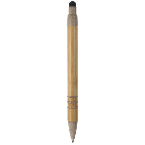 Kugelschreiber Bambus mit Touchpen und Weizenstroh Elementen