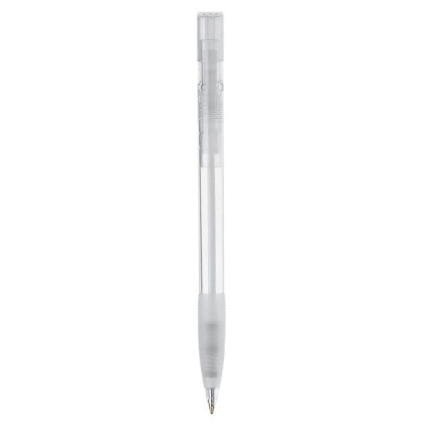 Kugelschreiber Nash Transparent mit Gummigriff
