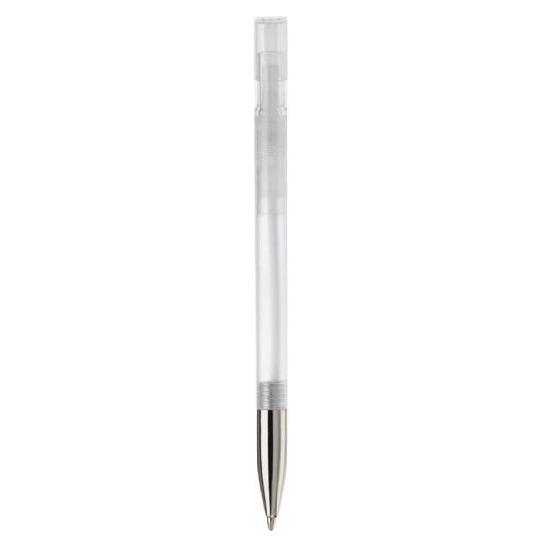 Kugelschreiber Nash Transparent mit Metallspitze