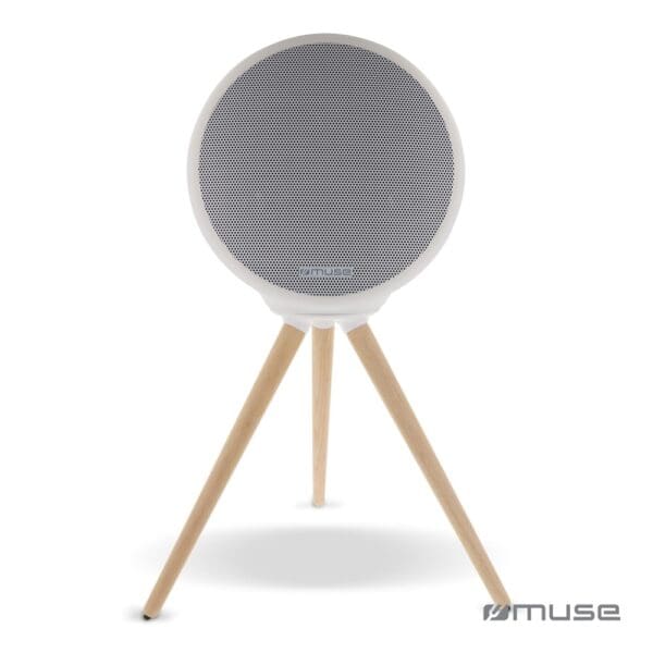 M-655 | Muse Voll-LED, spritzwassergeschützter Bluetooth-Lautsprecher mit Stativ 100W