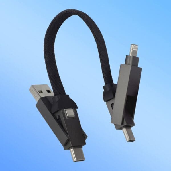 Multifunktionales 4-in-1 Kabel OTG Schlüsselanhänger Größe 60W