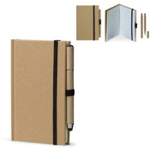 Notizbuch Karton A6 + Stift