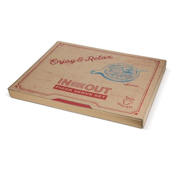 Pizza Schneidebrett mit Rollmesser