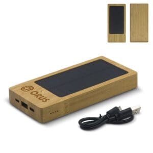 Powerbank Solar Bambus 8000mAh