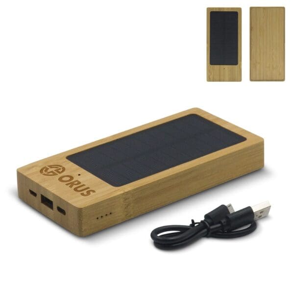 Powerbank Solar Bambus 8000mAh
