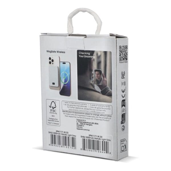 Powerbank Xoopar Smile Wireless Mirror Kompatibel mit MagSafe 5000mAh
