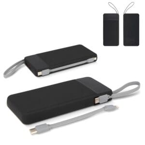Powerbank Ziara with USB-C & Lightning Cable 10000mAh