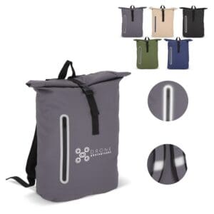 Rolltop-Rucksack PU-beschichteter R-PET 600D 20L