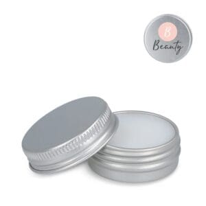 Runde Lippenbalsam-Dose aus recyceltem Aluminium