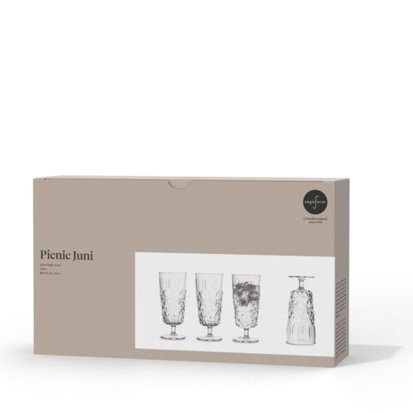 Sagaform Acryl Picknickglas hoch 200ml 4er Set
