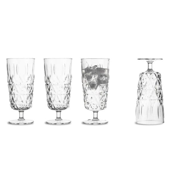 Sagaform Acryl Picknickglas hoch 200ml 4er Set