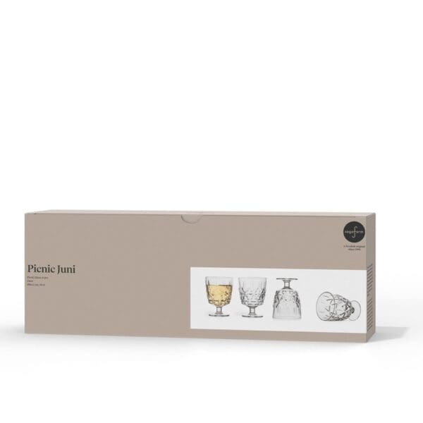 Sagaform Acryl picknickglas, 300ml 4er Set