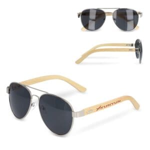 Sonnenbrille Piloten mit Bambus Bügeln