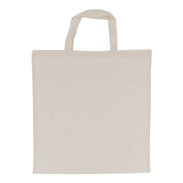 Tragetasche aus Baumwolle OEKO-TEX® 140g/m² 38x42cm kurze Henkel