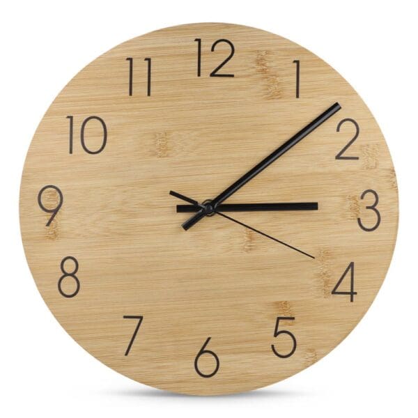 Wanduhr Bambus