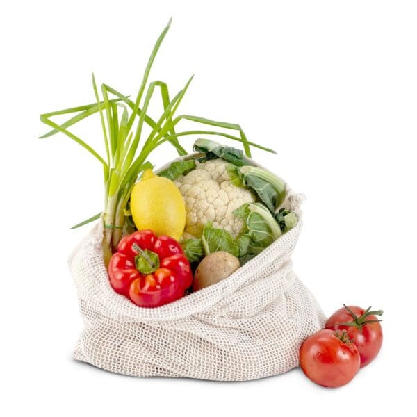 Wiederverwendbare Lebensmitteltasche OEKO-TEX® Baumwolle 40x45cm