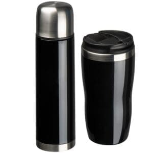 Isolierflasche Set aus und -becher Split