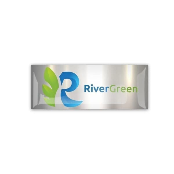 Doming Sticker, Standard glue, Silver gloss