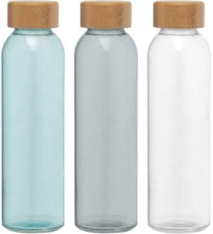Alpine - 500 ml Glasflasche mit Bambus-Deckel
