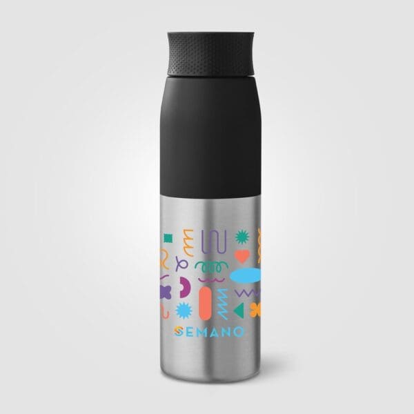Borealis Recycling-Edelstahlflasche mit Drehverschluss - 650 ml