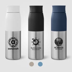 Borealis Recycling-Edelstahlflasche mit Drehverschluss - 650 ml