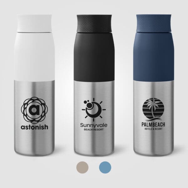 Borealis Recycling-Edelstahlflasche mit Drehverschluss - 650 ml