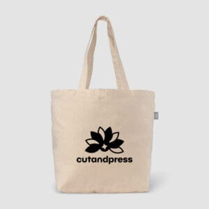 Budget Shopper Recycelte Baumwoll Tragetasche (140 g/m²)