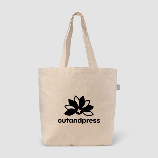 Budget Shopper Recycelte Baumwoll Tragetasche (140 g/m²)