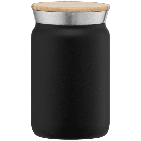 Edelstahlbecher Nordic - 270 ml - Kupferbeschichtet & Doppelwandig mit Bambus-Deckel