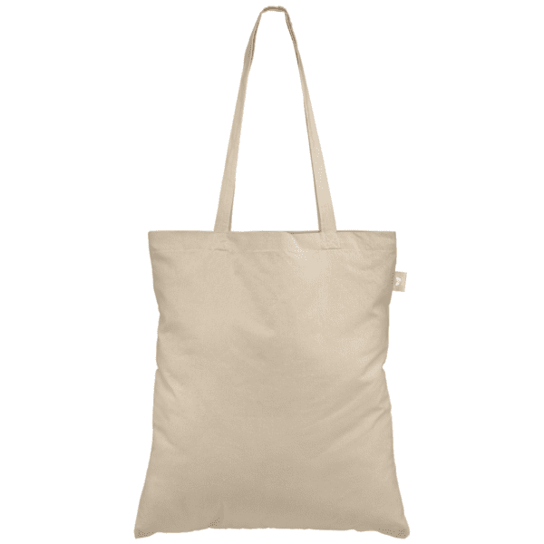 Geo - Tragetasche aus recyceltem Baumwolltuch (140 g/m²)