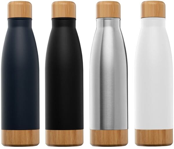 Ibiza Bamboo - 650 ml Edelstahlflasche - Doppelwandig