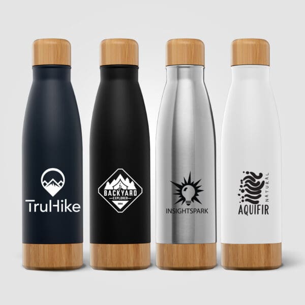 Ibiza Bamboo - 650 ml Edelstahlflasche - Doppelwandig