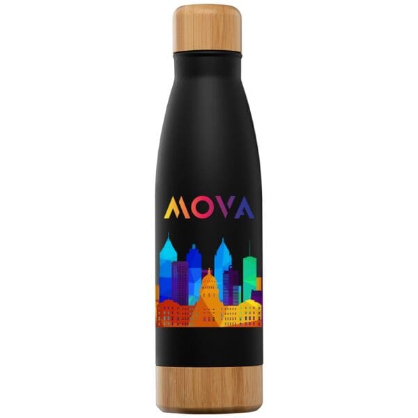 Ibiza Bamboo - 650 ml Edelstahlflasche - Doppelwandig