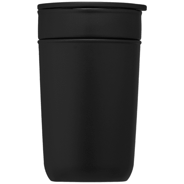 Keramikbecher Danube - 355 ml mit Außenwand & Deckel aus recyceltem Kunststoff