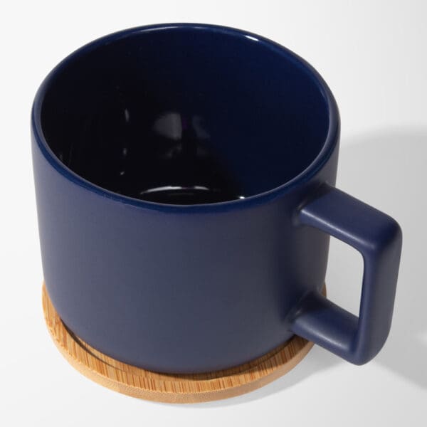 Keramiktasse Café Virtuoso - 355 ml mit Bambus-Deckel