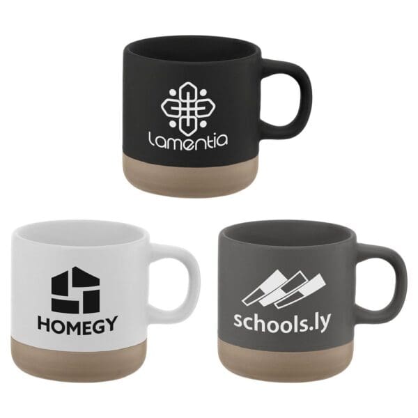 Keramiktasse Terra - 350 ml mit Tonbasis