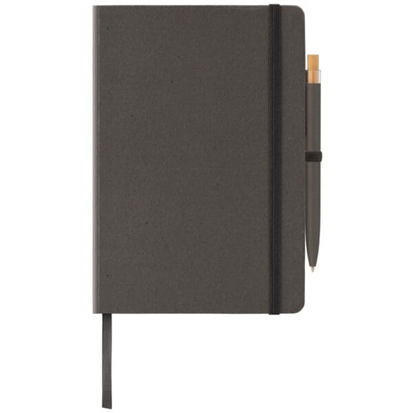 Notizbuch Terra mit festem Einband aus recyceltem Milchkarton - A5 und Reborn Kugelschreiber Set