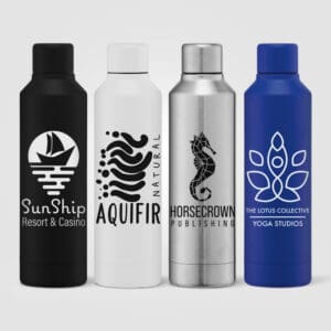 Olympus - 500 ml Edelstahlflasche - Kupferbeschichtet & Doppelwandig mit Drehverschluss