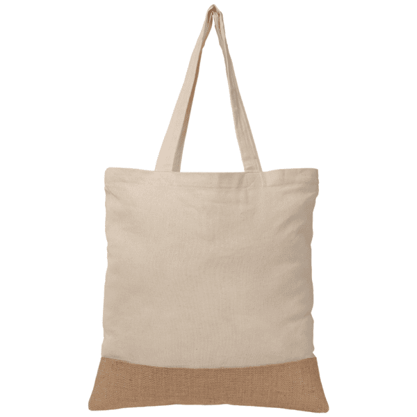 Rio™ Tragetasche aus recycelter Baumwolle und Jute (140 g/m²)