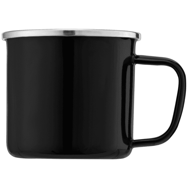 Tasse Wyoming - 385 ml Campfire mit Emaille-Beschichtung und Edelstahlrand