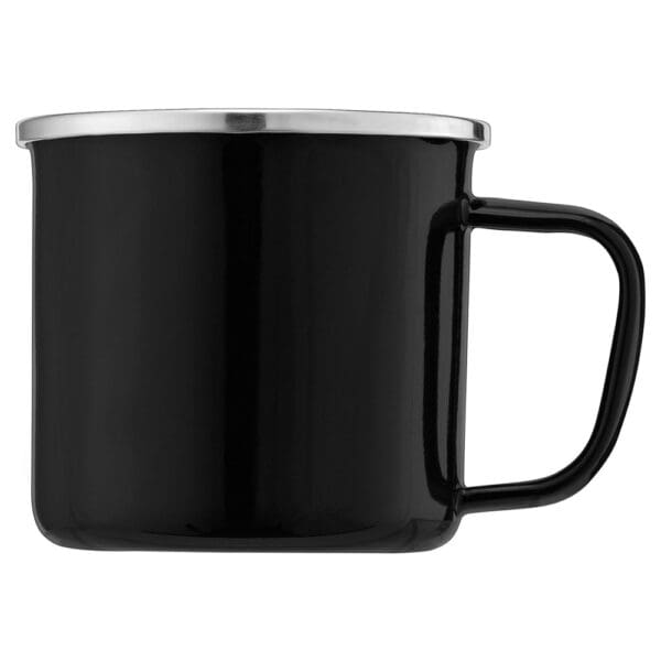 Tasse Wyoming - 385 ml Campfire mit Emaille-Beschichtung und Edelstahlrand