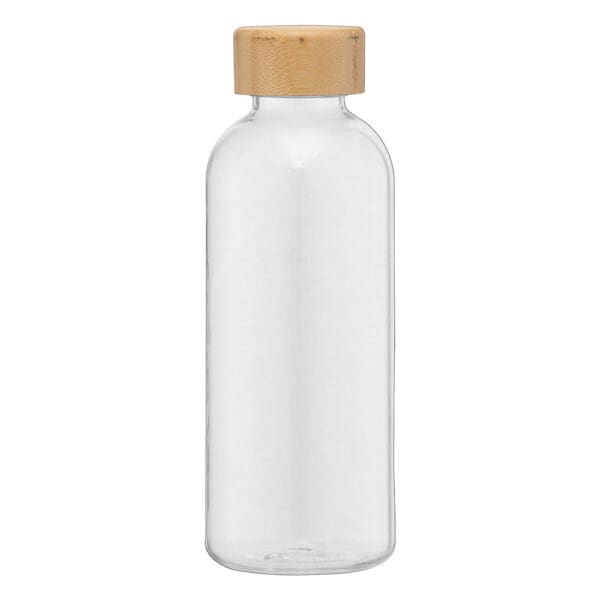 Trinkflasche Strom - 650 ml rPET mit Bambus-Deckel