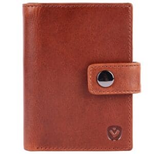 Card Wallet Leather MagSafe Luxe Cognac