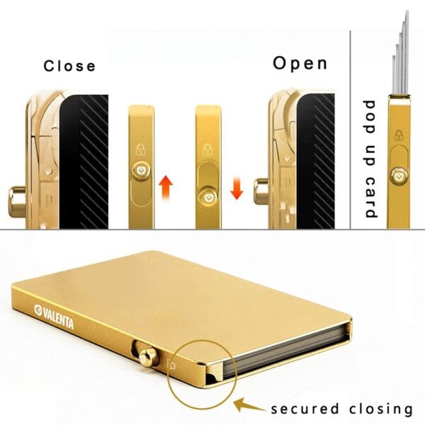 Cardprotector Aluminium Magsafe Gold