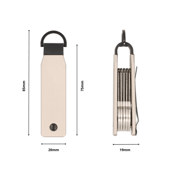 Key Organizer Aluminium Natural