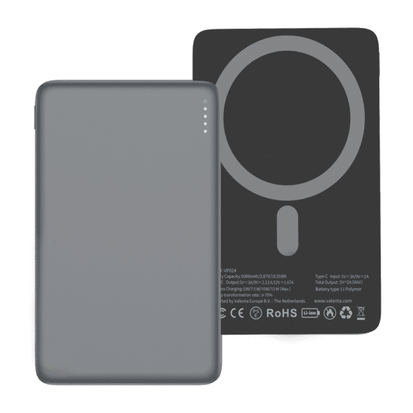 Powerbank MagSafe Ultra Slim 5.000 mAh Grey