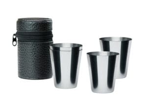 Schnapsglas aus Edelstahl CHEERS 30 ml x 4