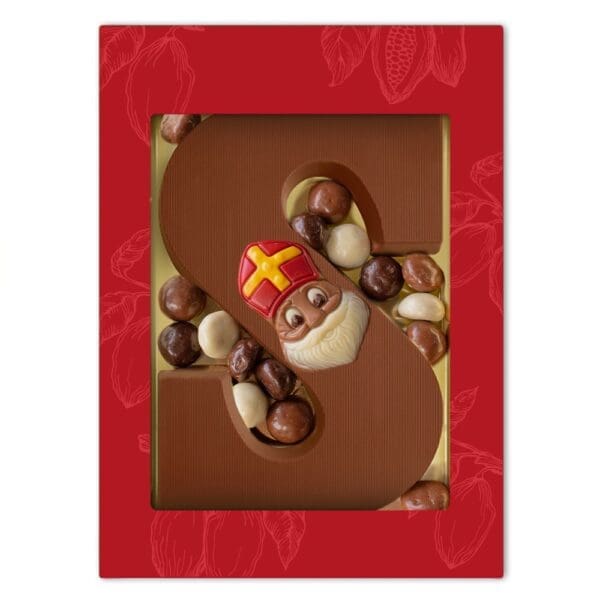 Schokobuchstabe S  mit Choco “Kruidnoten” (250 Gramm)