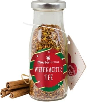 DIY Flasche Weihnachtstee