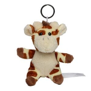 Plüschgiraffe mit Schlüsselanhänger